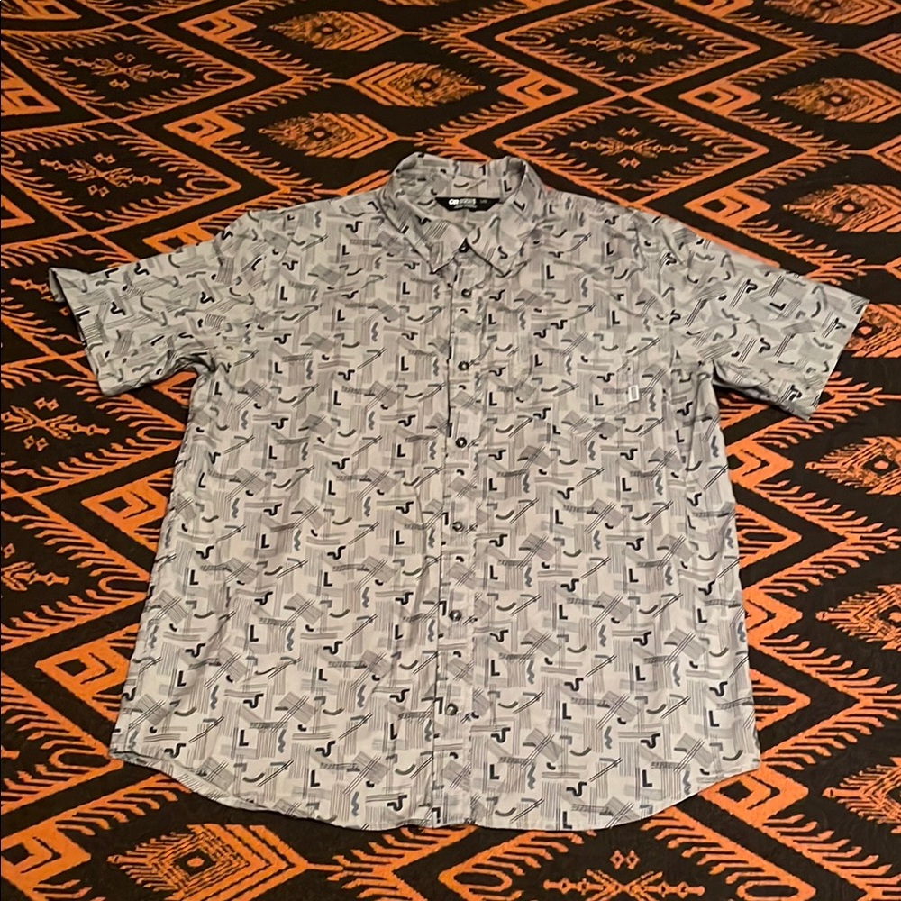 Outdoor Research Men's Gray Patterned Shirt